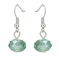 Cargar imagen en el visor de la galería, Schmuckset Kette Perlen grün schwarz Glasperlen Ohrringe grün Halskette Damen Schmuckdraht verstellbar ca 46 cm - chic - net.de
