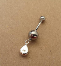 Load image into Gallery viewer, Shivaauge Piercing Tropfen Anhänger Bananen - Piercing 925er Sterling Silber Shiva Auge Bauchnabel - chic - net.de
