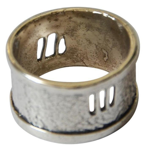 Silberring 925 Sterlingsilber Bandring Fenster 11mm - chic - net.de