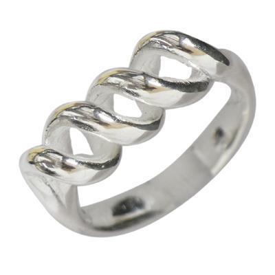 Silberring filigran Korkenzieher Ring 925er Sterling Silber Damen Designer Schmuck Ringe - chic - net.de