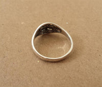 Load image into Gallery viewer, Silberring filigran Kreuz Mandel Band Ring 925er Sterling Silber Damen Schmuck Ringe - chic - net.de

