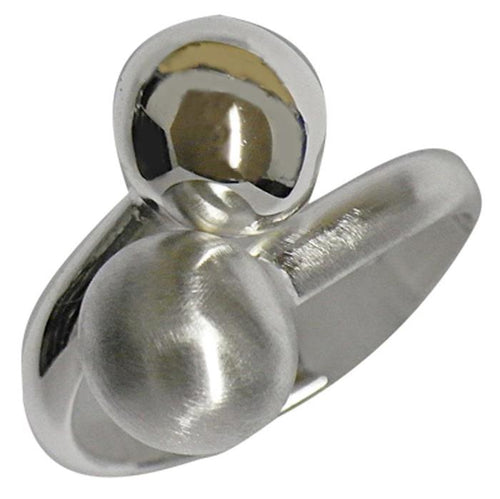 Silberring Kugeln matt glänzend Ring 925er Sterling Silber Damen Designer Schmuck - chic - net.de