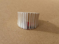 Cargar imagen en el visor de la galería, Silberring massiv Rillen hell oxidiert 925er Sterling Silber Damen Silberschmuck Ringe - chic - net.de
