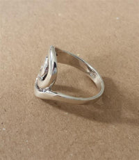 Load image into Gallery viewer, Silberring Ring geschwungene Wellen Strudel Ringe 925er Sterling Silber Schmuck - chic - net.de
