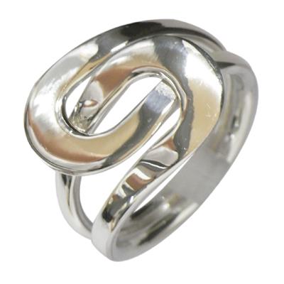 Silberring Schleifen ineinander Ringe Ring 925er Sterling Silber Damen Designer Schmuck - chic - net.de
