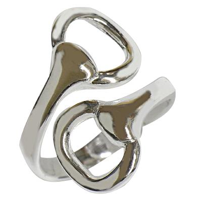 Silberring Schnallen glänzend Ring 925er Sterling Silber Damen Silberschmuck Ringe - chic - net.de