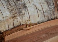 Load image into Gallery viewer, Silberring vergoldet schmal Seil Optik 1mm gold - chic - net.de
