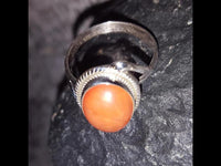 Load image into Gallery viewer, Silberringe Karneol Seil Bögen Kugeln oval 925 - chic - net.de
