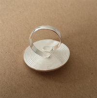 Load image into Gallery viewer, Silberringe Perle Spirale flach rund 925er Sterling Silber Ringe verstellbar unisex - chic - net.de
