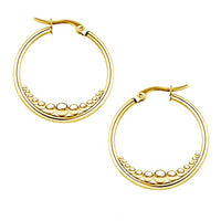 Load image into Gallery viewer, Strahlende Creolen - Handgefertigte Damenohrringe in gold und silber - chic - net.de
