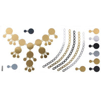 Load image into Gallery viewer, Tattoo Motivbogen golden silbern schwarz temporär Klebetattoos Plättchen Schmuck Tattoos - chic - net.de
