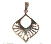 Cargar imagen en el visor de la galería, Silberanhänger Lochmuster Tropfen Anhänger Sterling Silber 925er Unisex Schmuck
