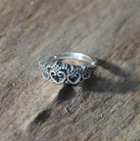 Load image into Gallery viewer, Universal Piercing Ring 925 Silber Herz Diadem - chic - net.de
