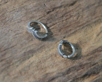 Load image into Gallery viewer, Universal Piercing Ring 925 Silber V Lorbeer Kranz - chic - net.de
