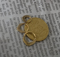 Load image into Gallery viewer, Universal Piercing Ring Brass Blätter Zweige gold - chic - net.de
