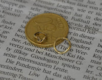 Cargar imagen en el visor de la galería, Universal Piercing Ring Brass gold Welle Wave - chic - net.de
