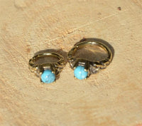 Load image into Gallery viewer, Universal Piercing Ring Brass Knoten celtic Türkis - chic - net.de
