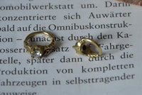 Load image into Gallery viewer, Universal Piercing Ring Brass Knoten celtic weiß Kristall - chic - net.de
