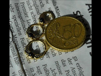 Load image into Gallery viewer, Universal Piercing Ring Brass Onyx Stein Knoten celtic - chic - net.de
