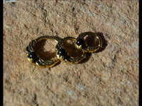 Load image into Gallery viewer, Universal Piercing Ring Brass Onyx Stein Knoten celtic - chic - net.de
