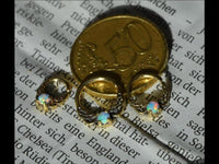 Load image into Gallery viewer, Universal Piercing Ring Brass Opal weiß Knoten celtic - chic - net.de
