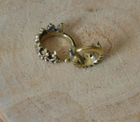 Load image into Gallery viewer, Universal Piercing Ring Messing gold Krone - chic - net.de
