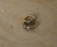 Load image into Gallery viewer, Universal Piercing Ring Messing Herz Diadem Nase Ohr - chic - net.de
