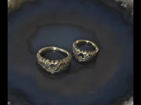 Load image into Gallery viewer, Universal Piercing Ring Messing Herz Diadem Nase Ohr - chic - net.de
