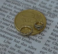 Load image into Gallery viewer, Universal Piercing Ring Messing Herz Diadem Nase Ohr - chic - net.de
