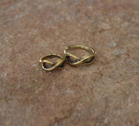 Load image into Gallery viewer, Universal Piercing Ring Messing Unendlichkeit Nase Ohr - chic - net.de
