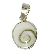 Load image into Gallery viewer, Shivaauge Silberanhänger oval 17 mm offen Anhänger 925er Sterling Silber Shiva Auge Eye Damen
