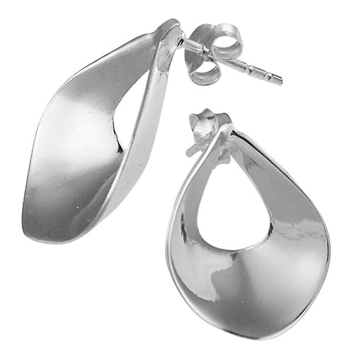 Silberanhänger 20 mm Bogen glänzend gewölbt 925er Sterling Silber Anhänger Damen Kette Schmuck