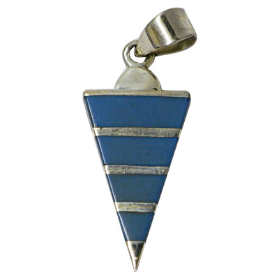 Damen Anhänger/ Silberanhänger, 925 Sterling Silber mit synthetischem Türkis, ca. 25 x 15 mm