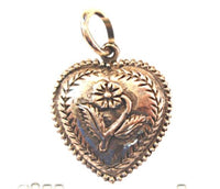 Cargar imagen en el visor de la galería, Silberanhänger Herz Blume Anhänger Sterling Silber 925er Damen Schmuck
