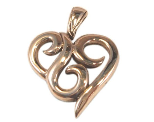 Silberanhänger Dreieck Schnörkel Anhänger Sterling Silber 925er Unisex Schmuck