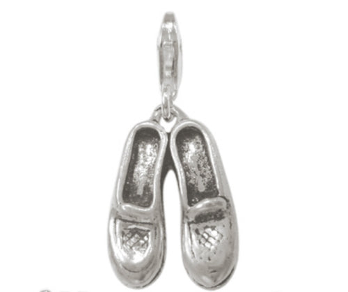 Silberanhänger Schuh Paar Charm Anhänger 925er Sterling Silber Damen Schmuck