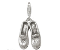 Cargar imagen en el visor de la galería, Silberanhänger Schuh Paar Charm Anhänger 925er Sterling Silber Damen Schmuck
