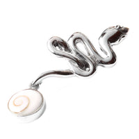 Cargar imagen en el visor de la galería, Silberanhänger Schlange Shivaauge Anhänger Kette 925er Sterling Silber Unisex Shiva Auge eye Schmuck

