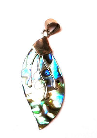 Load image into Gallery viewer, Abalone Perlmutt Muschel Silberanhänger Anhänger Kette 925er Sterling Silber Unisex Schmuck Welle
