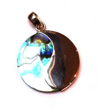 Load image into Gallery viewer, Abalone Perlmutt Muschel Silberanhänger Anhänger Kette 925er Sterling Silber Unisex Schmuck Yin Yang
