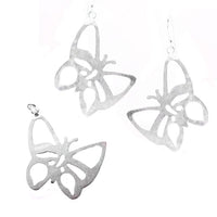 Load image into Gallery viewer, Silberschmuckset Set 925er Sterling Silber Damen Schmuck Anhänger Ohrringe Schmetterling
