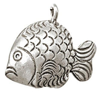 Load image into Gallery viewer, Silberanhänger Fisch Schelle Glöckchen Anhänger Sterling Silber 925er Unisex Schmuck
