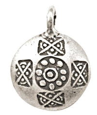 Load image into Gallery viewer, Silberanhänger rund balinesisch Muster Anhänger Sterling Silber 925er Unisex Schmuck
