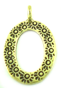 Load image into Gallery viewer, Silberanhänger Hill Tribe oval Sonne Muster Anhänger Sterling Silber 925er Damen Schmuck
