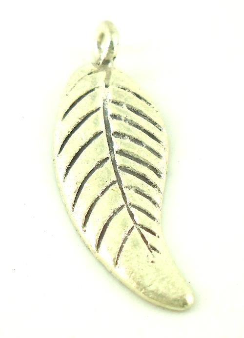 Silberanhänger Hill Tribe Blatt Anhänger Sterling Silber 925er Damen Schmuck