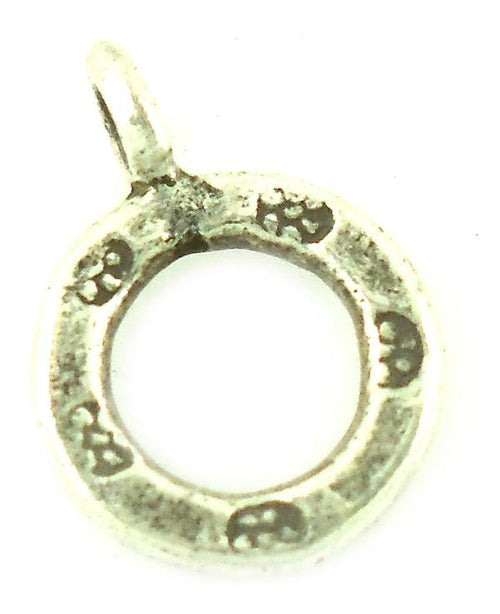 Silberanhänger Hill Tribe Ring Punkte Anhänger Sterling Silber 925er Damen Schmuck