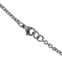 Load image into Gallery viewer, Brass Kette 62 cm Anhänger filigran Blätter Ranken 30 mm Karabiner nickelfrei silber
