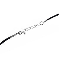 Cargar imagen en el visor de la galería, Brass Kette 43 cm Anhänger filigran Blumen 20 mm Karabiner verstellbar Lederband
