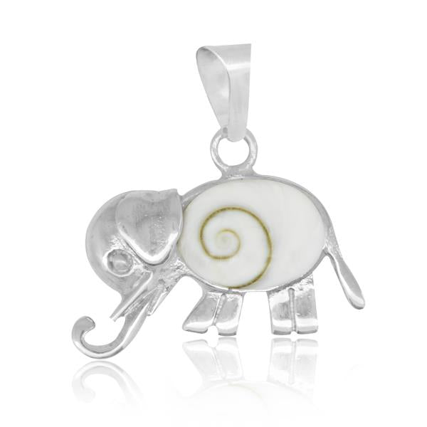 Shivaauge Elefant 22 mm Anhänger oval 925er Sterling Silber Silberanhänger Shiva Auge