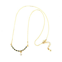 Load image into Gallery viewer, Set Kette Armband 18 karat vergoldet Perlen länglich Kristall grau nickelfrei Charm weiß Anhänger
